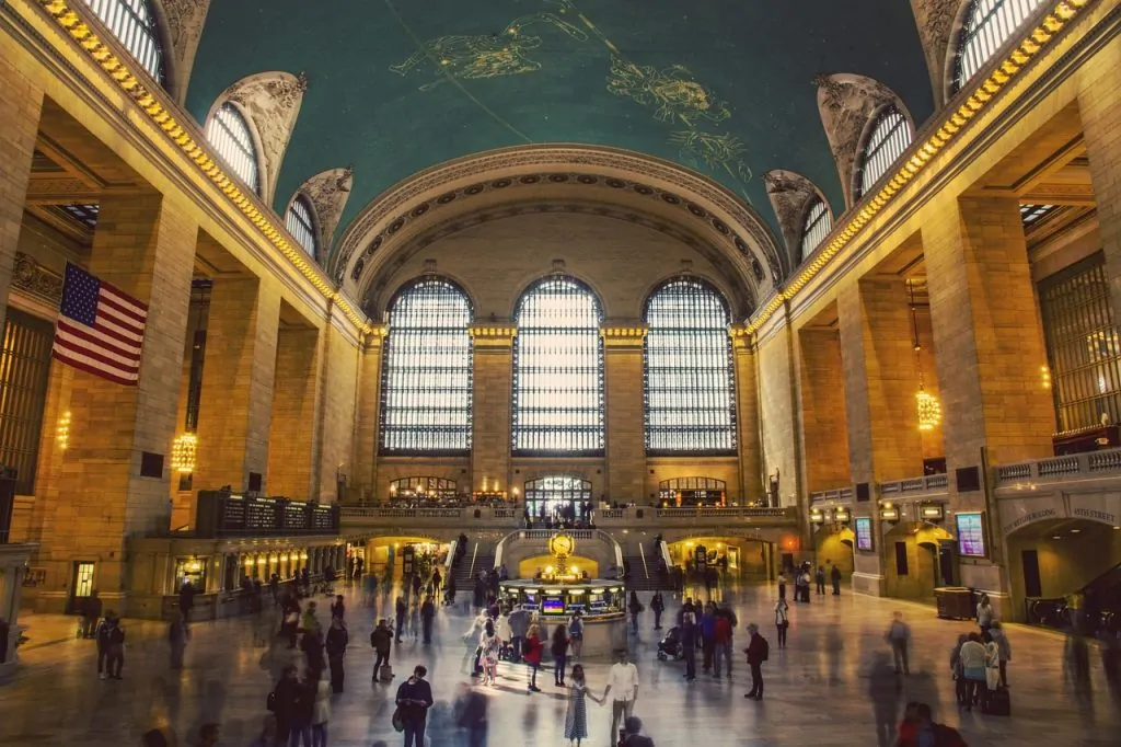 The Grand Central station in New York