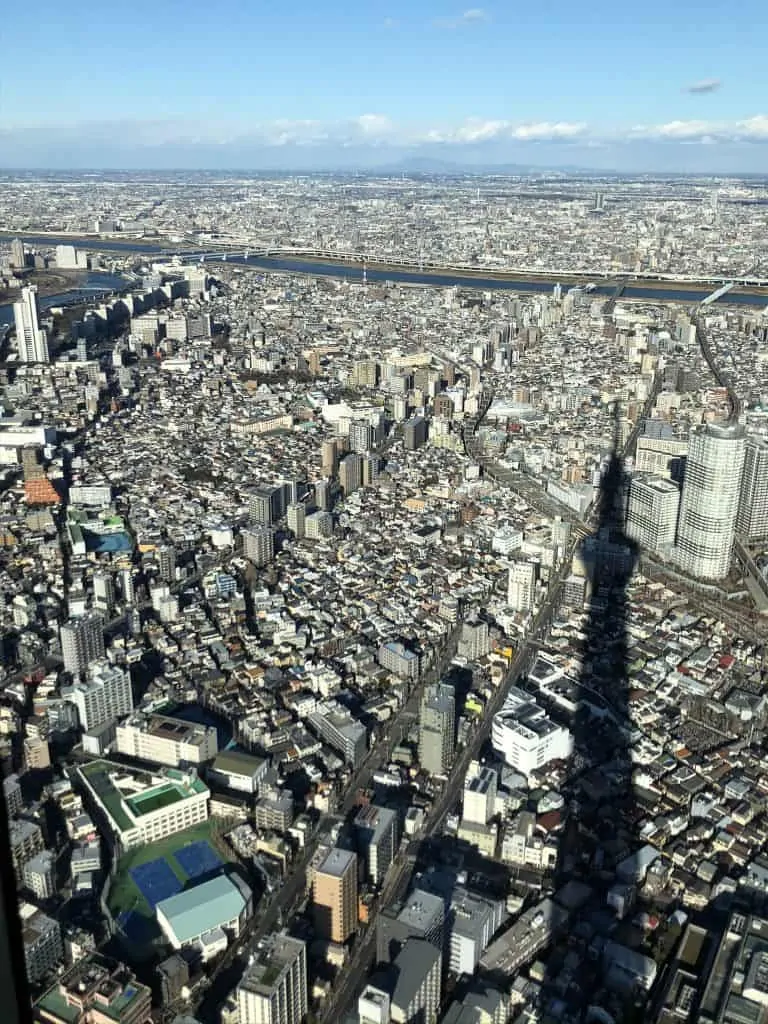 Tokyo view from the Tokyo skytree