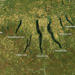 Finger lakes seen from above by Nasa image