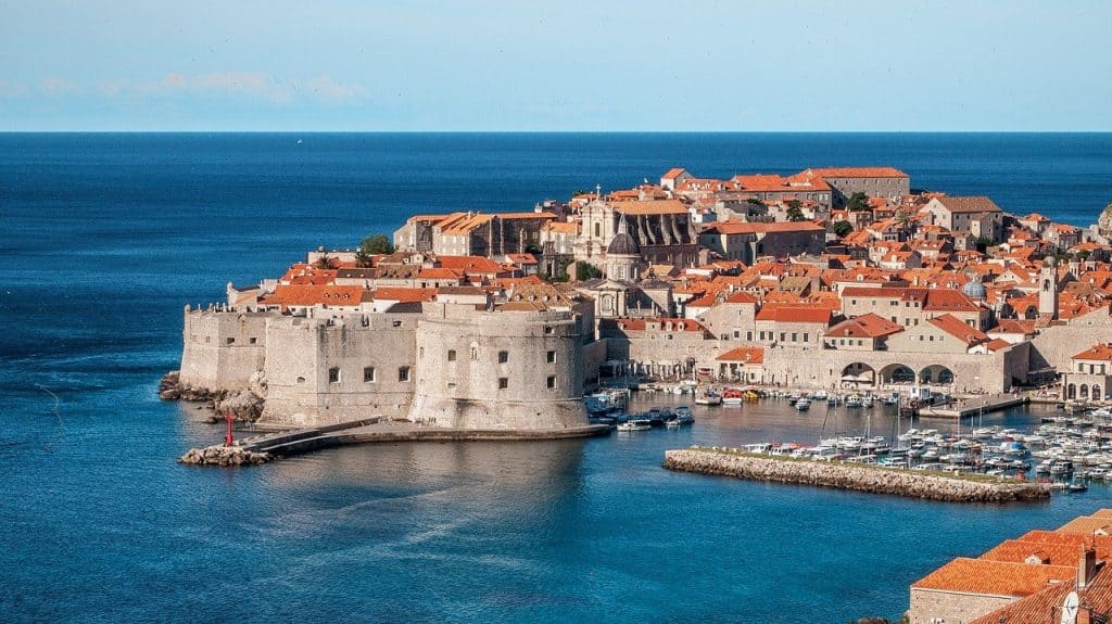 View from Dubrovnik in Croatia